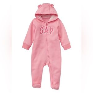 NWT GAP Bear Arch Logo Footed One-Piece